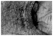 Layered Deposit in Noachis Terra Crater