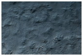 Large Crater on Edge of South Polar Layered Deposits