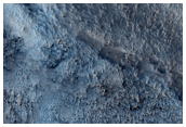 Crater Near Hellas Region with Potential Hydrated Material