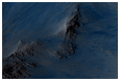 Geologic Contact between Wallrock and Light-Toned Layered Deposits