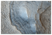 Ridged Material in Noctis Labyrinthus