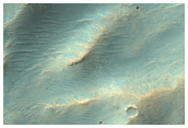 Well-Exposed Lava in Crater in Terra Cimmeria
