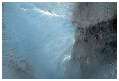 Layered Mesa and Flow Surface in Aurorae Planum