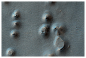 Mounds in Degraded Crater