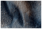 Delta-Like Deposit on Crater Floor