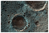 Dark Valley Structures in Crater