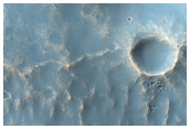Sample of Dissected Mantle Terrain on Small Southern Mid-Latitude Crater