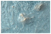 Layered Bedrock Exposed in the Central Uplift of Martin Crater