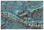 Region Shows Differentially-Eroded Fan Deposits