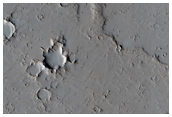 Lava Flow Front East of Tharsis Region