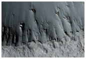 Impact Near the Summit of Elysium Mons
