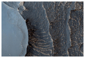 Layered Deposits in Coprates Chasma Wall