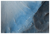Geologic Contact between Wallrock and Light-Toned Layered Deposits