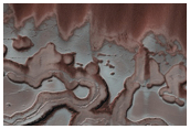 Exposure of Polar Layered Deposits Not Well Observed