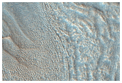 Layered Deposits in Impact Crater in Utopia Planitia