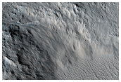 Boundary of Ejecta Layers at Tooting Crater