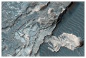 Pitted Layers Northeast of Hellas Region