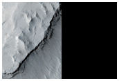 Crater in Aeolis Region with Pitted Floor