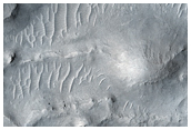 Pit with Ridges Associated with Fan in Aeolis Region