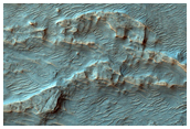 Region Shows Differentially-Eroded Fan Deposits