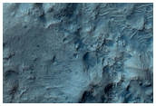Central Peak of Well-Preserved Unnamed Crater