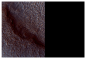 Crater Ejecta and Debris Flow in Deuteronilus Mensae