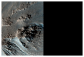 Gullies Within Central Pit of Bamberg Crater