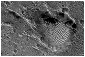 Outer Flow Margin of Ejecta from Guaymas Crater