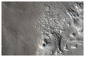 Rocky Islands in Filled Crater in Arcadia Planitia