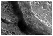 Lobate Margin of Impact Ejecta