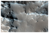 Northern Mid-Latitude Crater with Flow Ejecta