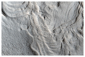 Layered Material of Central Peak of Cerulli Crater