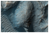 Rocky Deposits of Crater Floor