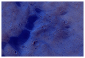 Dark Patch of Crater Floor