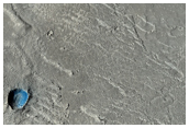 Impact Crater along the Margin of Athabasca Vallis