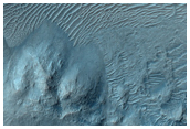 Central Peak of Well-Preserved Unnamed Crater