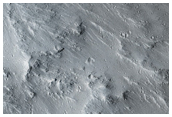 Massive Central Peak of Eddie Crater