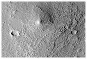 Domes and Lobate Scarp in Southwestern Utopia Planitia