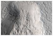 Fretted Terrain and Mass-Movement Feature in Coloe Fossae