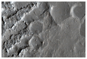 Sinuous Ridge in Dark Lava Flow in Western Elysium Planitia