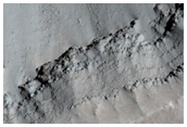 Ceraunius Catena Pit Crater Chain Southeast of Alba Patera