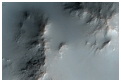 Central Peak and Pit of Large Impact Crater