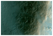 Small Crater on Rim of Larger Crater - Phyllosilicate Signature