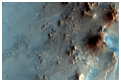 Central Uplift of Large Crater in Syrtis Major