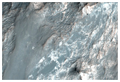 Well-Exposed Central Uplift in Unnamed Crater