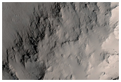 Center Swath of a Large Well-Preserved Crater in Tharsis Region