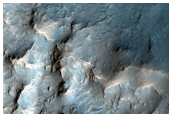 Central Peak of Large Crater in Hesperia Planum