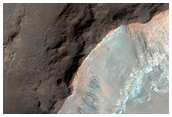 Rocky Crater Ejecta in Huygens Crater Basin