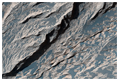 Exposure of Layers and Minerals in Candor Chasma