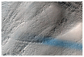 Landforms in West Hellas Basin
